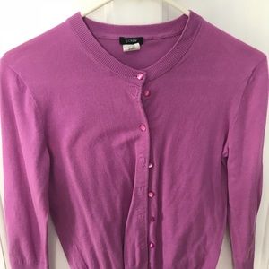 J Crew purple cardigan